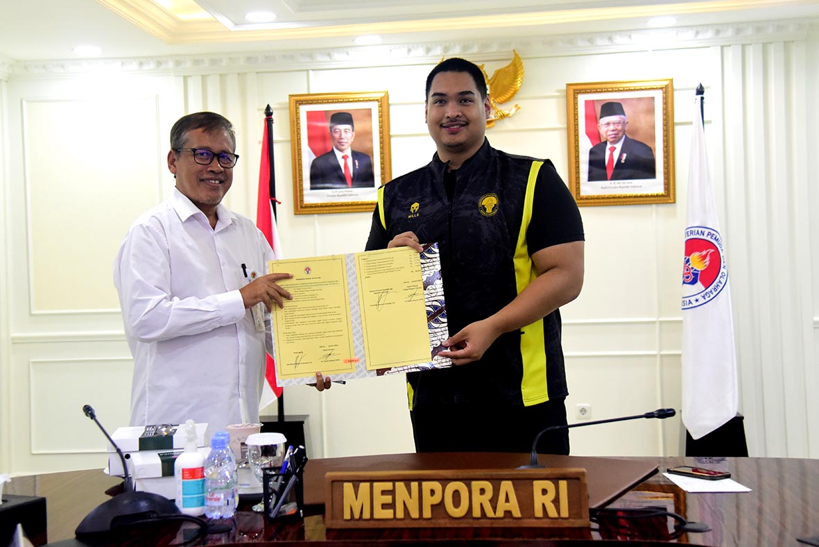 Menpora Dito:  PK  Mempertegas Komitmen Meningkatkan Integritas, Akuntabilitas, Transparansi dan Kinerja di Kemenpora.