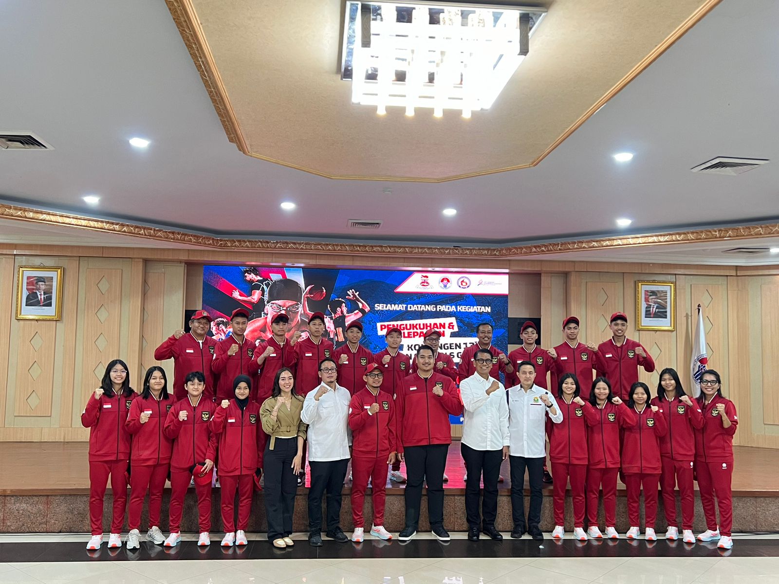 Kemenpora RI Melepas Dan Mengukuhkan Atlet ASEAN SCHOOL GAMES (ASG) Vietnam 2024