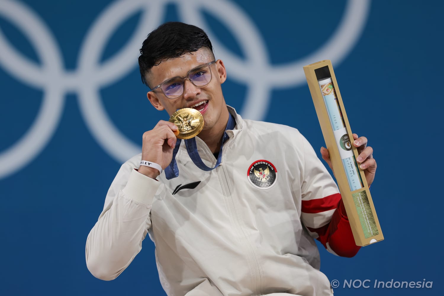 Ukir Sejarah Emas untuk Indonesia di Olimpiade 2024 Paris, Rizky Juniansyah: Ini untuk Masyarakat, Keluarga dan Kado HUT ke-79 RI