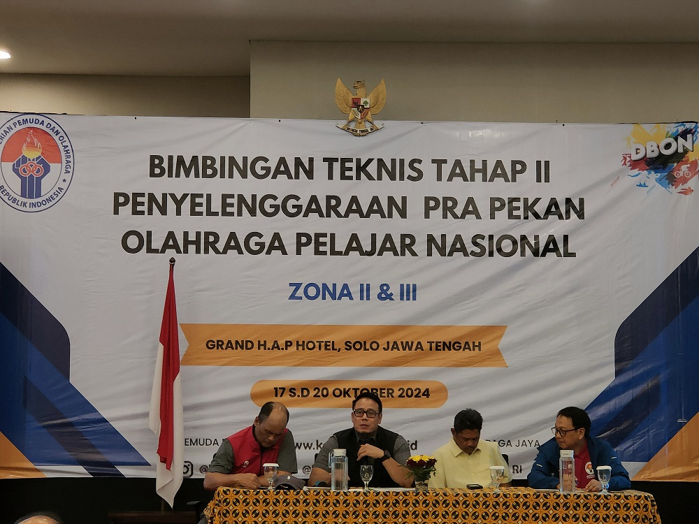 Kemenpora Gelar Bimtek Tahap II Penyelenggaraan Pra Pekan Olahraga Pelajar Nasional (Pra POPNAS) Zona II dan III Tahun 2024