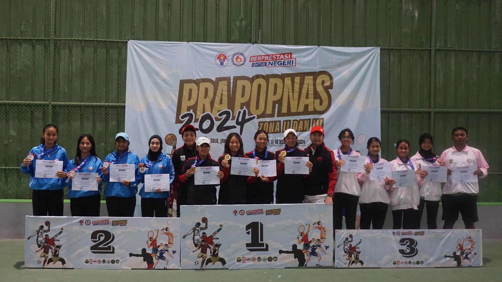 Final! Cabor Tenis dan Tinju Usai Pertama di Hari ke-5 PRA POPNAS Zona II & III Solo Tahun 2024.