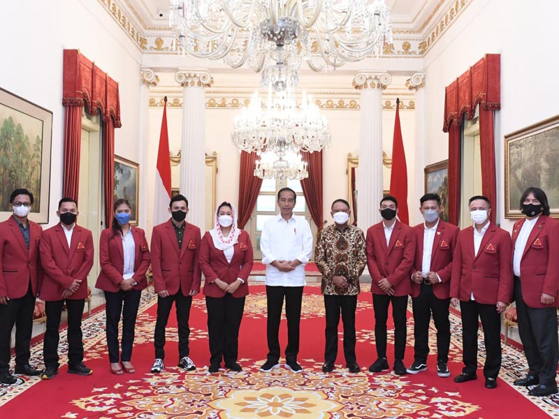 Menpora Amali Mendampingi Presiden Jokowi Terima Pengurus FPTI Laporkan Kesiapan Kejuaraan Dunia Panjat Tebing