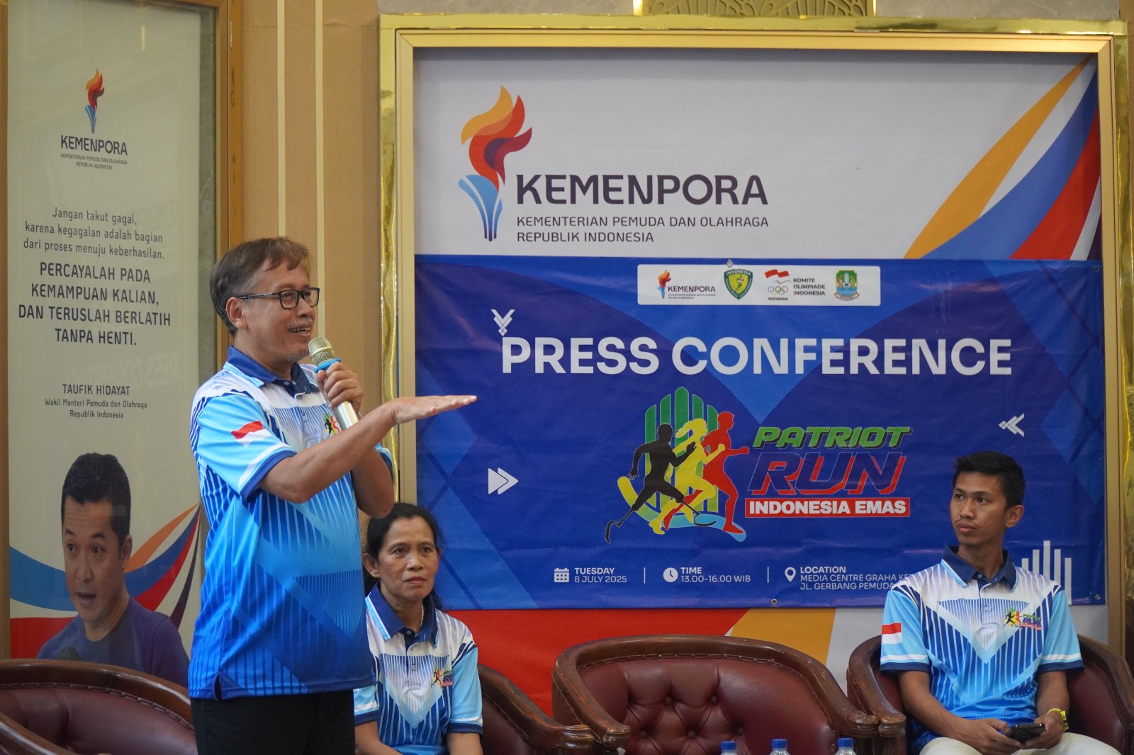Deputi Bidang Pengembangan Industri Olahraga Hadiri Press Conference Patriot Run 2025